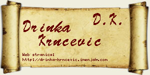 Drinka Krnčević vizit kartica